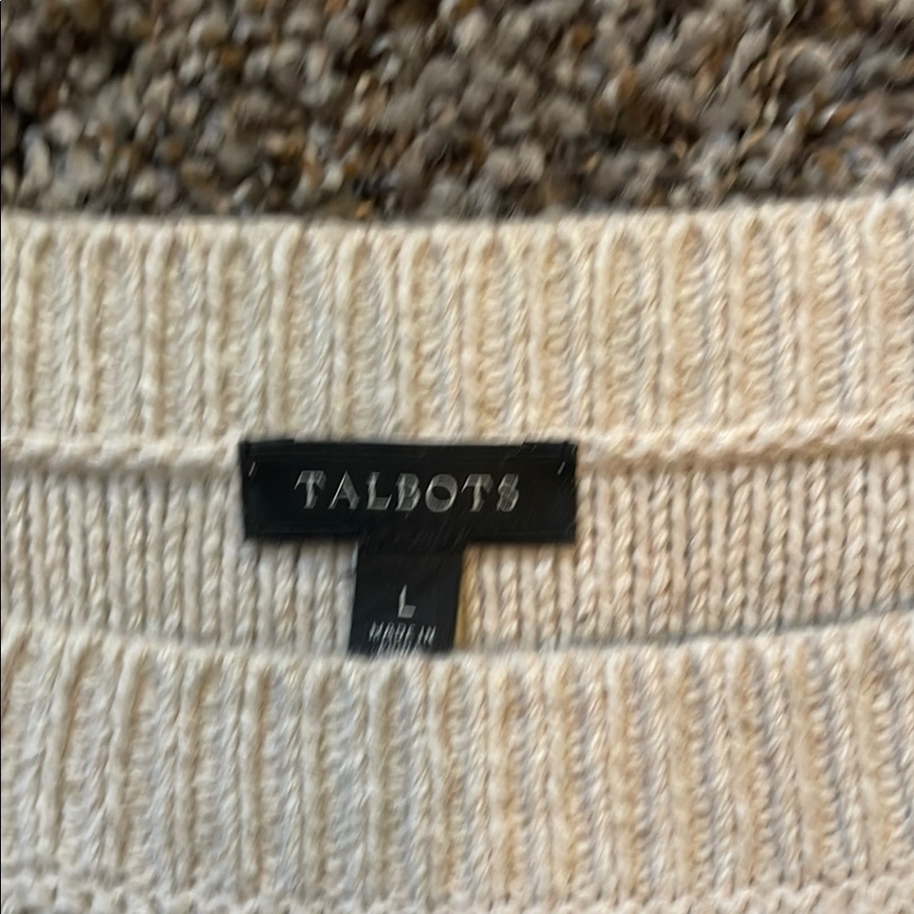 Talbots Women's Beige Sweater - Picture 2 of 3